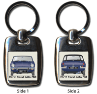 Triumph Spitfire Mk3 1967-71 (disc wheels) Keyring 5